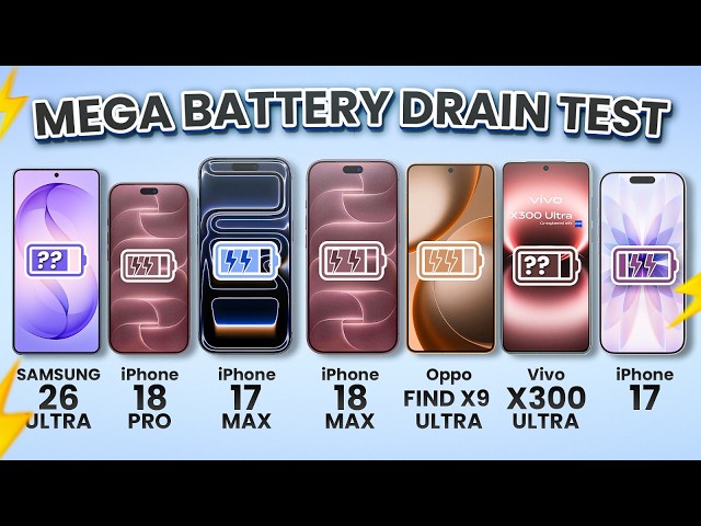 Can ANY Flagship Beat the iPhone 18 Pro Max? (Battery Test)