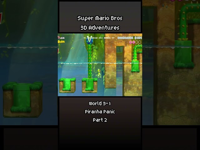Super Mario Maker 2 - Super World - Classic Levels Styles - Super Mario 3D World 3-1 Part 2