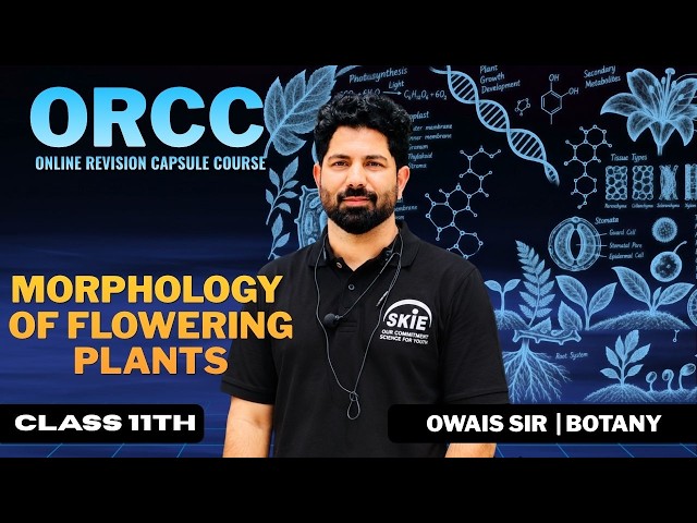 ORCC 2026 | Class 11th | Lecture-03 | Morphology of flowering Plants | Botany | #orcc #jkbose