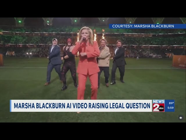 Sen. Blackburn AI video raising legal question