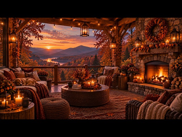 Relaxing Autumn Jazz for Studying, Work 🍂 Cozy Coffee Shop Ambience & Smooth Jazz Instrumental Music