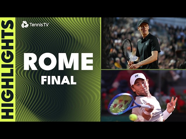 Jannik Sinner vs Casper Ruud For The Title | Rome 2026 Final Highlights