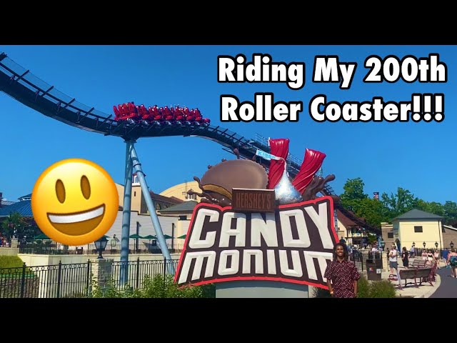 RIDING MY 200th ROLLER COASTER & Getting Fat at HersheyPark Vlog | Roller Coaster Road Trip