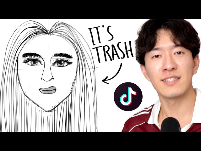 I Learn to Draw Faces from TikTok Art Tutorials (with rage)