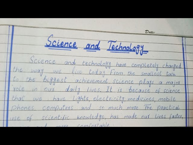 Essay on science and technology| modern science and technology essay |@MyAttainments795