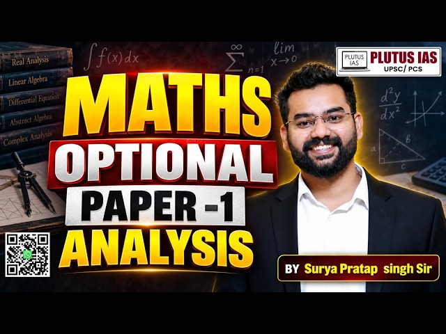 UPSC CSE Mains 2026 Maths Optional Paper-1 Analysis by Surya Pratap Singh Sir | Plutus IAS