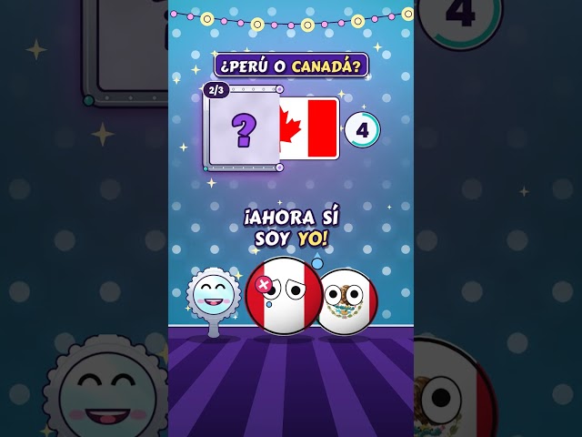Con MEDIA bandera nadie distingue a Perú y Canadá. ¿Y tú?