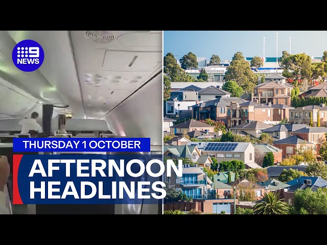 Pilot stabbed by colleague mid-flight; Housing supply shortfall | 9 News Australia