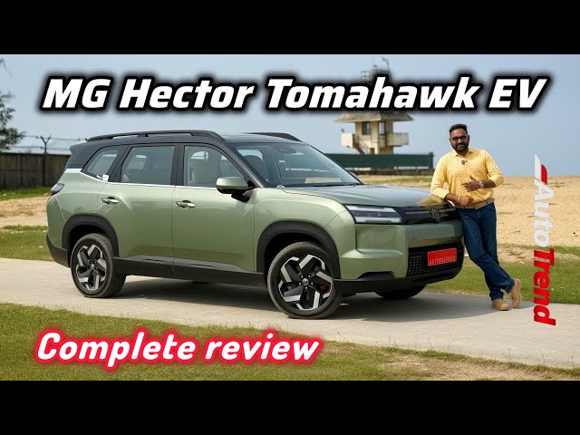 The best 7 seat EV from ₹19.49L? MG Hector Tomahawk EV English drive review by Team Autotrend