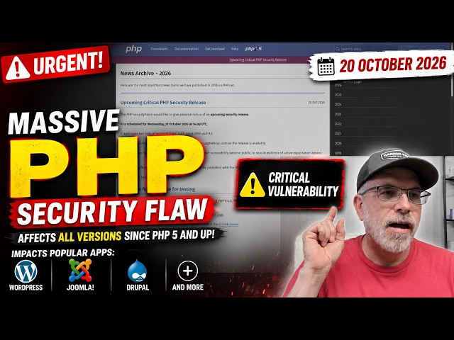 MASSIVE PHP Security Vulnerability - Your Website Is Not Safe (Yet)