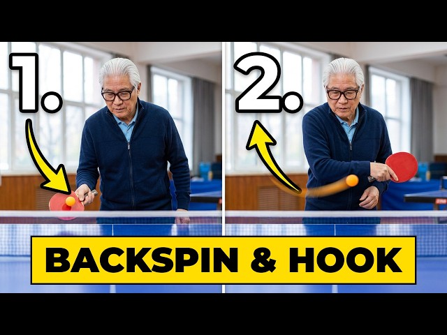 Best Table Tennis Serves for Seniors, Part 1: Backspin and Hook