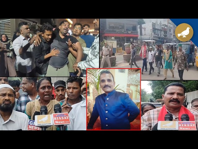 Auto union protest against Auto driver Mukarram's murder in vattepally