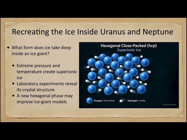 New Discoveries - Lecture 25 - Recreating the Ice Inside Uranus and Neptune