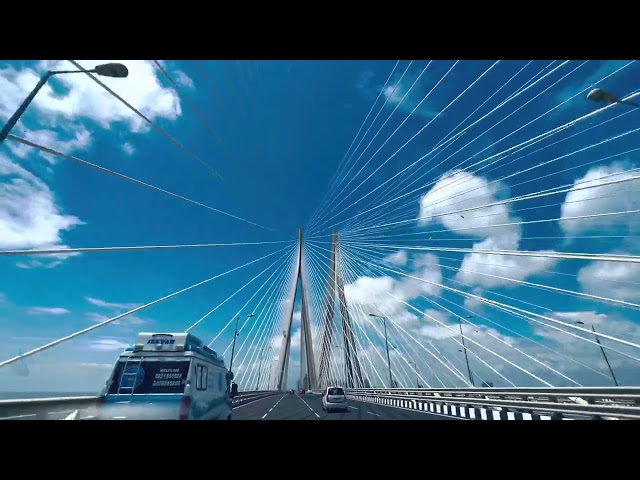 MUMBAI Bandra Worli Sea Link | 4K Video | No Copyright | Transition