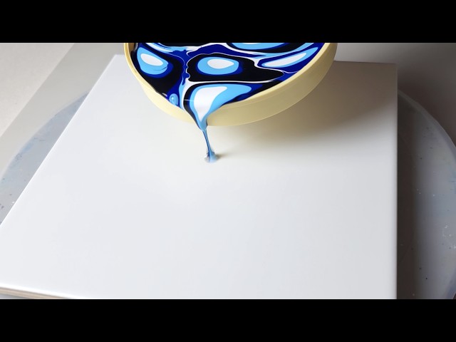 (1284) Acrylic Pouring Ideas Using Large Lids | Just Acrylic Paint & Water | Designer Gemma77