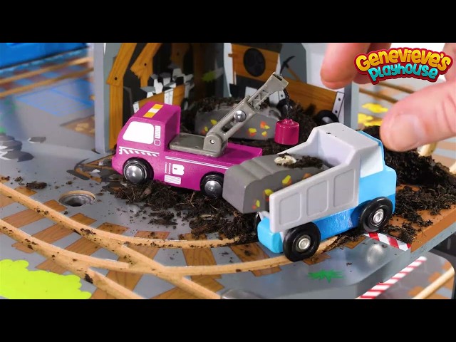 Toy Learning Video for Kids - Community Vehicles at the Gold Mine!