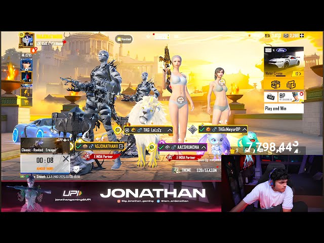 WHO IS THE BETTER BGMI PLAYER 😈 || JONATHAN GAMING || CLOSE RANGE FIGHT || MASTER