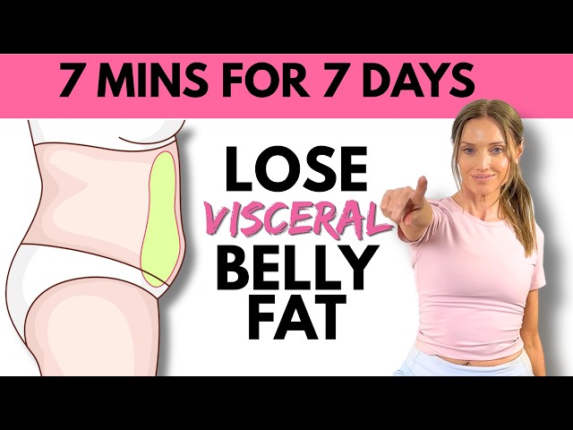 🔥 7 Day Belly Fat Challenge | 7 Minute Workout to Reduce Visceral Fat 🔥