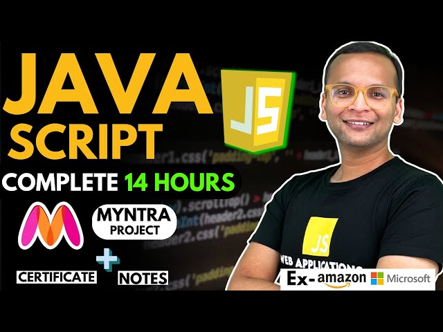 🚀 🔥 JavaScript Complete Course (2024) 4 Projects | Notes | GitHub | Free Certification