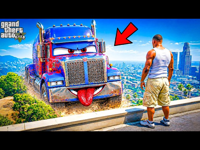 Franklin & Shinchan Abandoned Talking Truck Optimus Prime is Missing in GTA 5!
