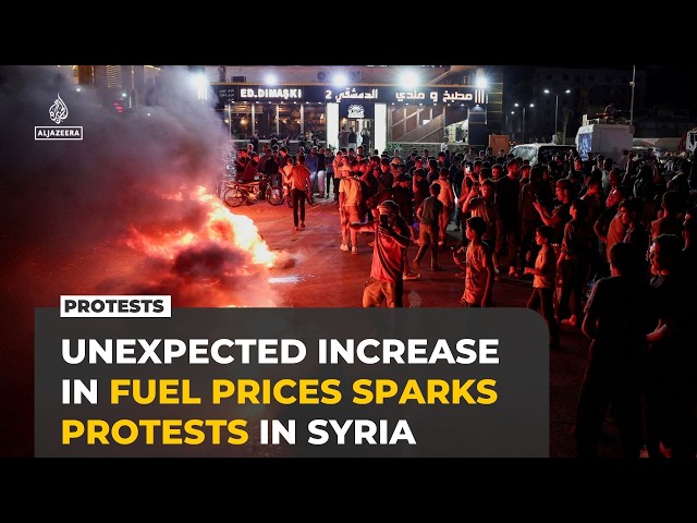 Protests break out across Syria over fuel price increases