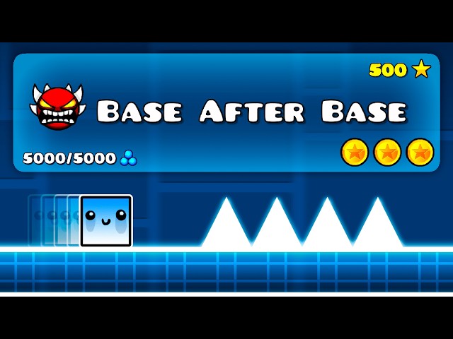 I'm making Base After Base extremely difficult in Geometry Dash.