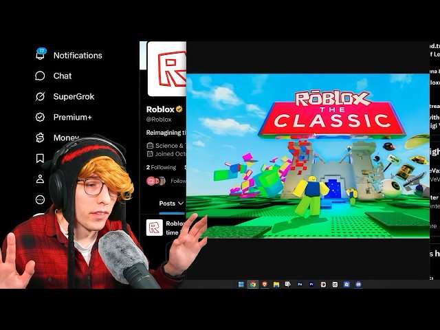 KreekCraft talks about new Roblox Classic Event..