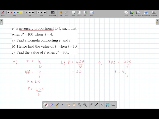 Inversely Proportional IB AI