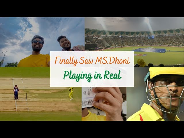 Finally Showing My 1st vlog / MS. Dhoni playing its last IPL matches/ CSK vs LSG / Started Raining