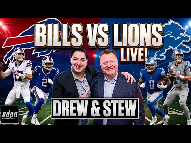 Buffalo Bills vs Detroit Lions LIVE w/ Drew & Stew