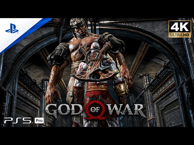 (PS5) Kratos Vs Hercules Boss Fight - God of War III Remastered
