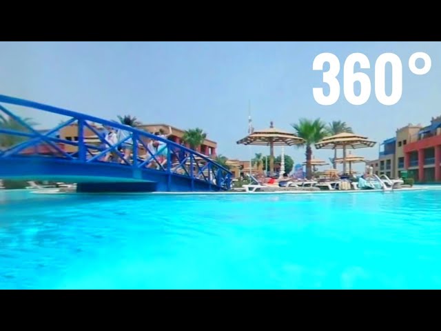 Relax in Egypt swimming pool summer [360 video Samsung Gear VR]