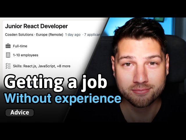 How to get a React job with no experience