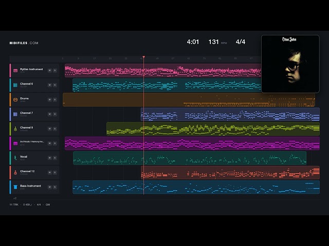 🎵 Your Song - Elton John (MIDI individual tracks) 🎹