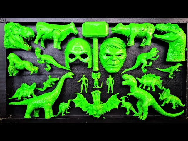 Jurassic World Dominion Dinosaurs: T-Rex/ Brachiosaurus/ Skibidi/ Spider-Man/ King Kong/ King Ghi...