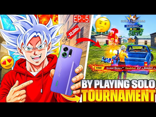 🥳Part: 5 Buying OPPO K13 Turbo Pro📱By Playing Solo Tournaments 🤑 | Free Fire 🔥 Challenge 🎮