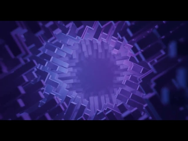Violet Voxel Portal | 4K 60fps Visual Loop (No Sound) – 5 Hours OLED Screen Saver VJ Loop