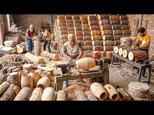 Producing Traditional Dholaks | Inside an Indian Drum Workshop