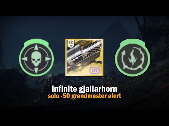 Infinite Gjallarhorn vs -50 Solo GM Alert [Destiny 2]