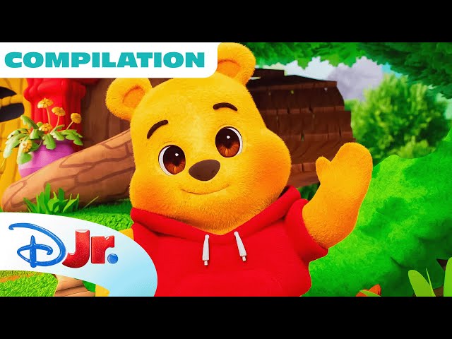 Winnie the Pooh Shorts | Playdate with Winnie the Pooh + Me & Winnie the Pooh Compilation |@disneyjr