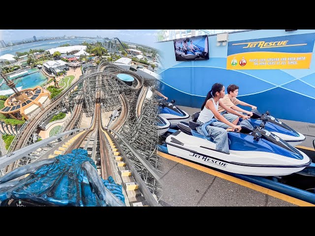 Riding EVERY Big Roller Coaster at Sea World Gold Coast 2026 (Australia)