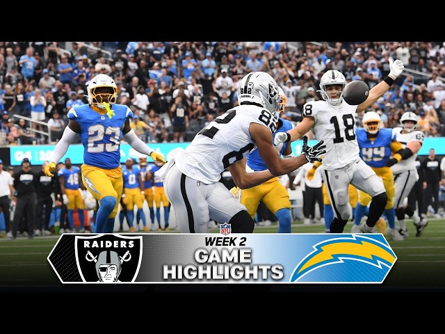Las Vegas Raiders vs Los Angeles Chargers Game Highlights | 2026 NFL Season Week 2