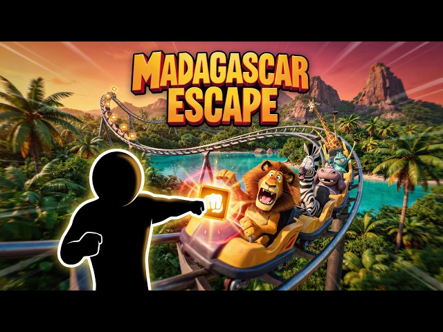4K Immersive Interactive Warm-up | 🦁 MADAGASCAR Roller Coaster | Viral Challenge | Brain Break
