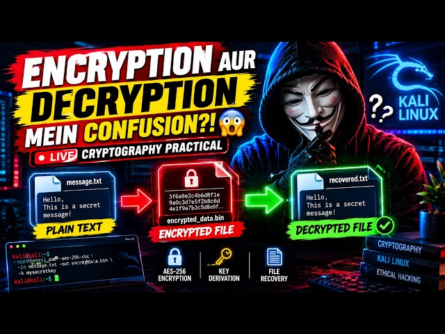 Confused About Encryption and Decryption?! 😱 | Live Cryptography Practical | Ethical Hacking