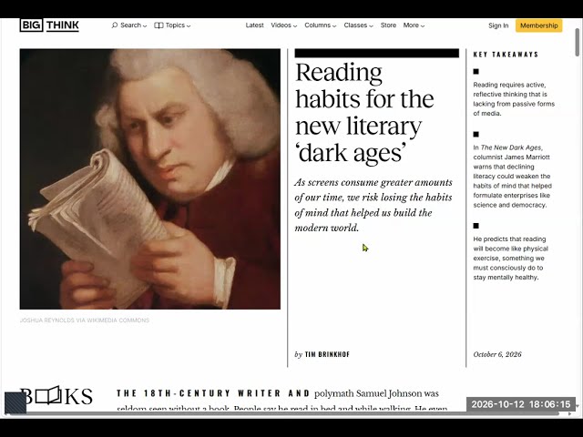 "We're reading less now-a-days" - The Sounds of English Class - xx.x.26