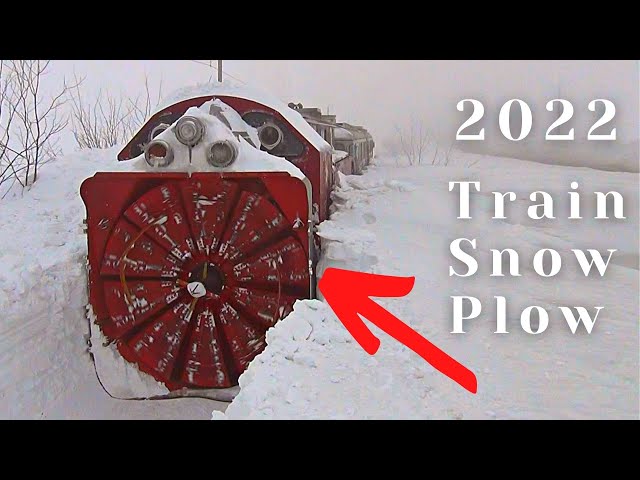 Epic Snow Plow Train in Action Train Snow Blower VS Deep Snow #1BestTrainVideo