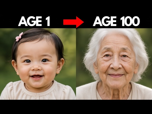100 Years of Life: A Japanese Woman's Life in 1 Minute | AI-Generated Timelapse
