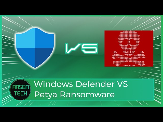 Windows Defender VS The Petya Ransomware | Antivirus Test