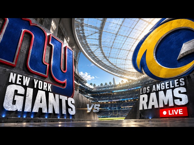 New York Giants VS Los Angeles Rams | 🔴 LIVE NFL Football