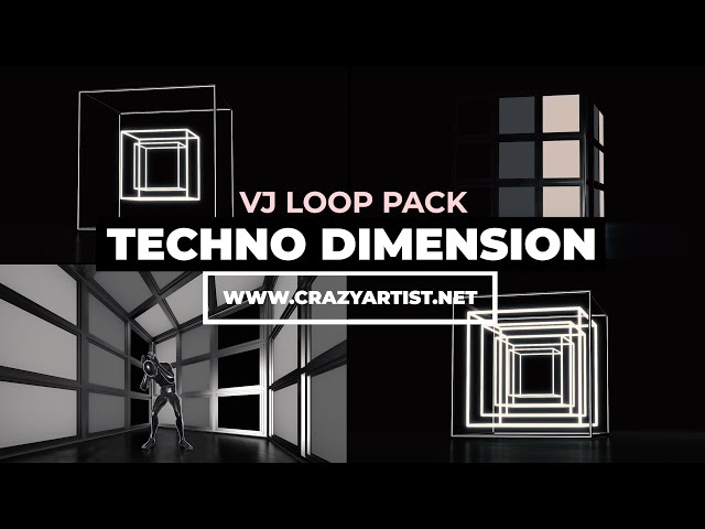 VJ PACK Techno Dimension - 13 LOOPS & 5 BACKGROUNDS